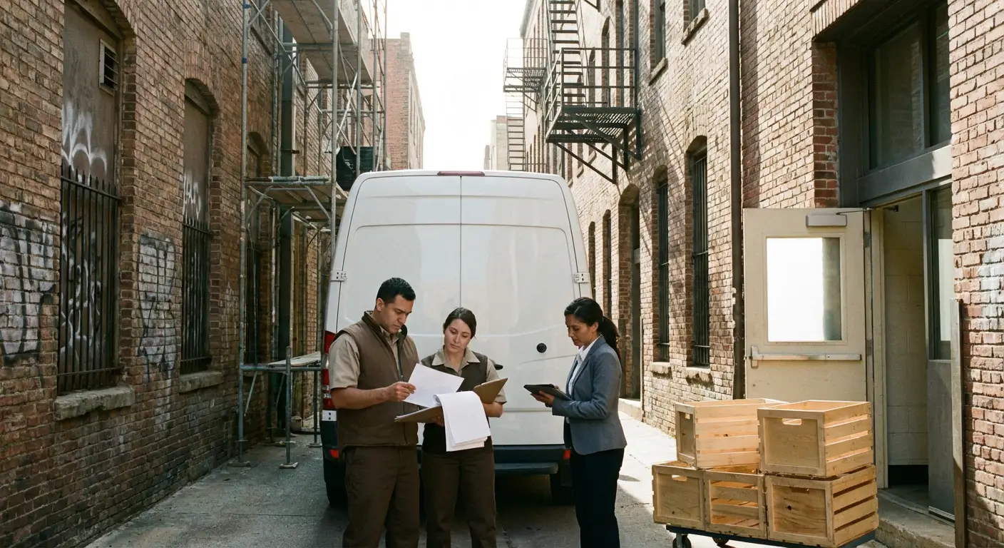 Omaha alley delivery access and clearance check