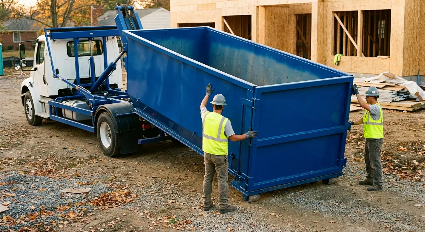 Construction dumpster delivery and waste management in Omaha, NE